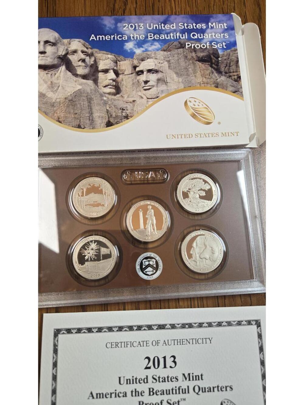 2013 United States Mint America the Beautiful Quarters Proof Set - Picture 2 of 4